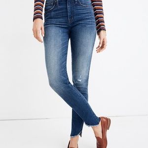 Madewell 10 in High Rise Skinny Jeans, Drop Hem